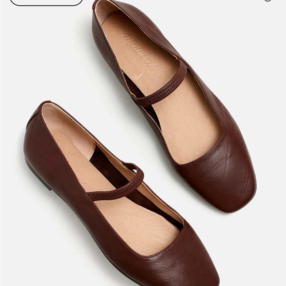 Brown Leather Ballet Flats